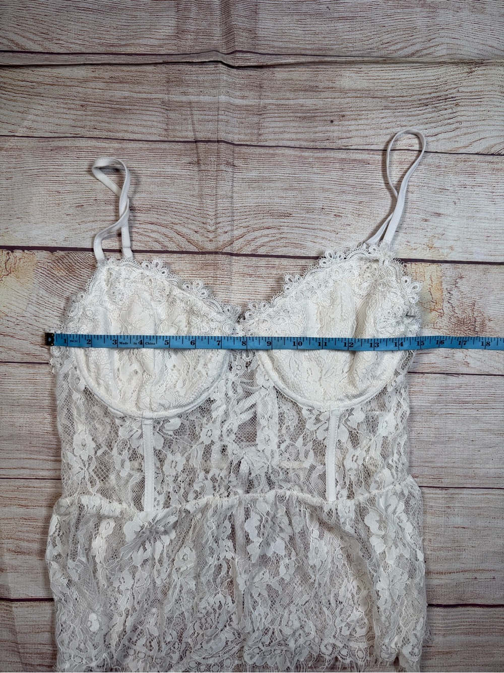 Delicate Dainty Whimsigoth Fairy Sheer Lace Fringe Bustier Camisole - Picture 2 of 9